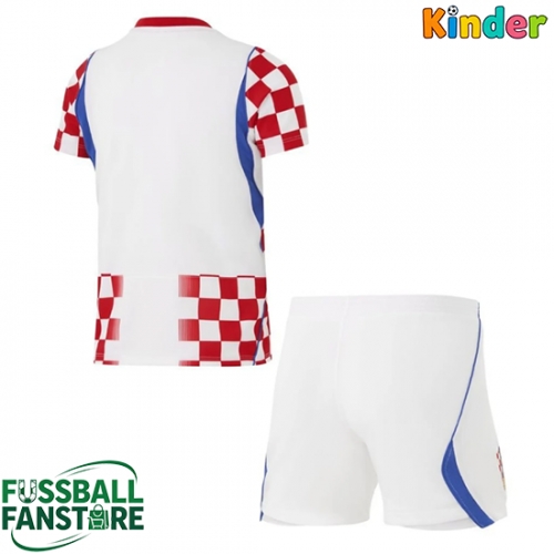 Kroatien Replik Heimtrikot Kinder WM 2026 Kurzarm (+ Kurze Hosen)